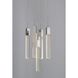 Canada 5 Light 13.78 inch Chrome Chandelier Ceiling Light