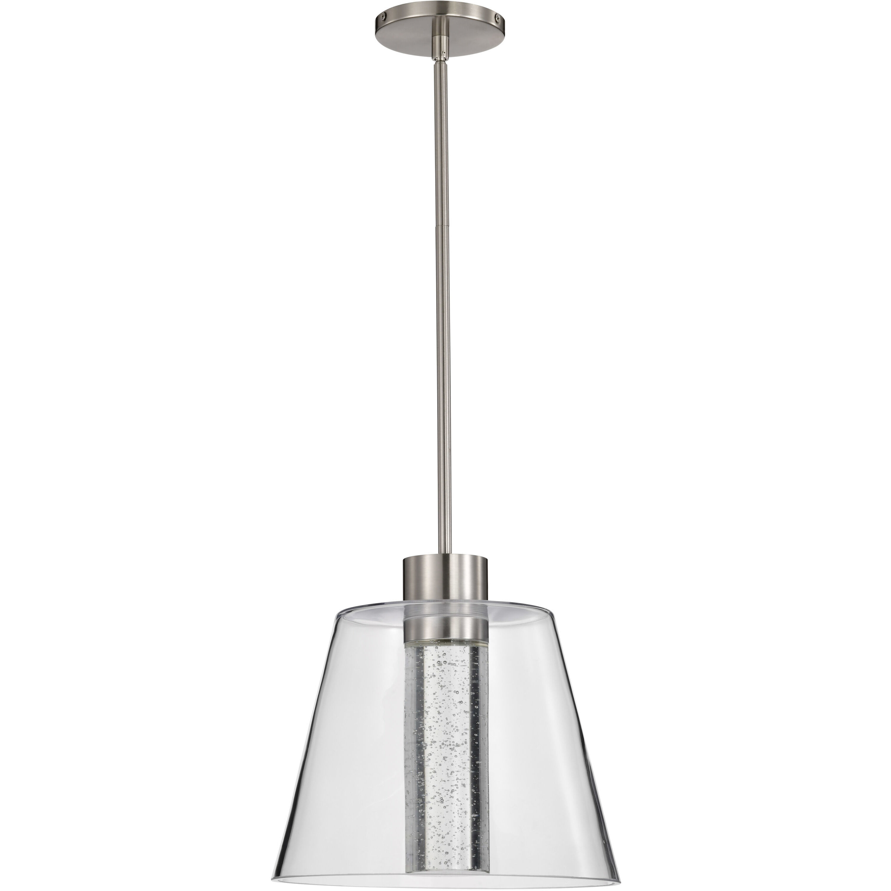 Aura LED 12 inch Brushed Nickel Pendant Ceiling Light