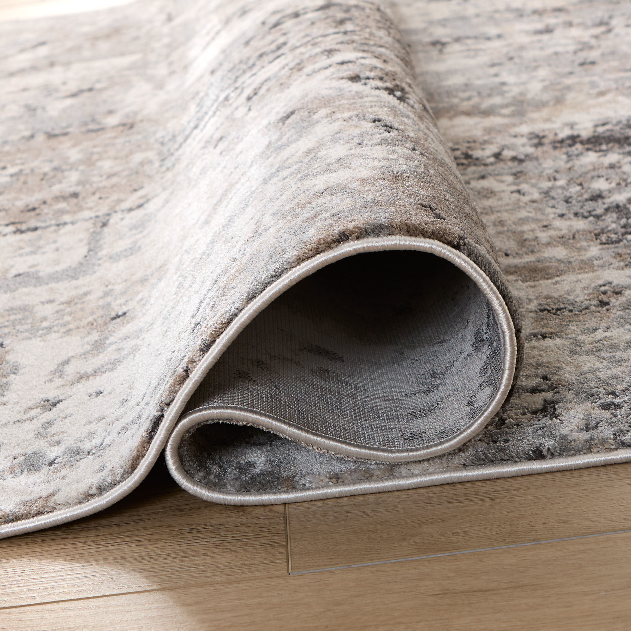 Hadim 114 X 79 inch Black/Grey Rug in 6 x 9