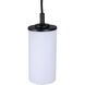 Kinslea 1 Light 4.75 inch Matte Black Pendant Ceiling Light in White Glass