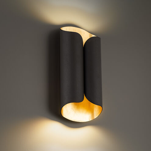 Opus LED 4 inch Bronze Gold Leaf ADA Wall Sconce Wall Light