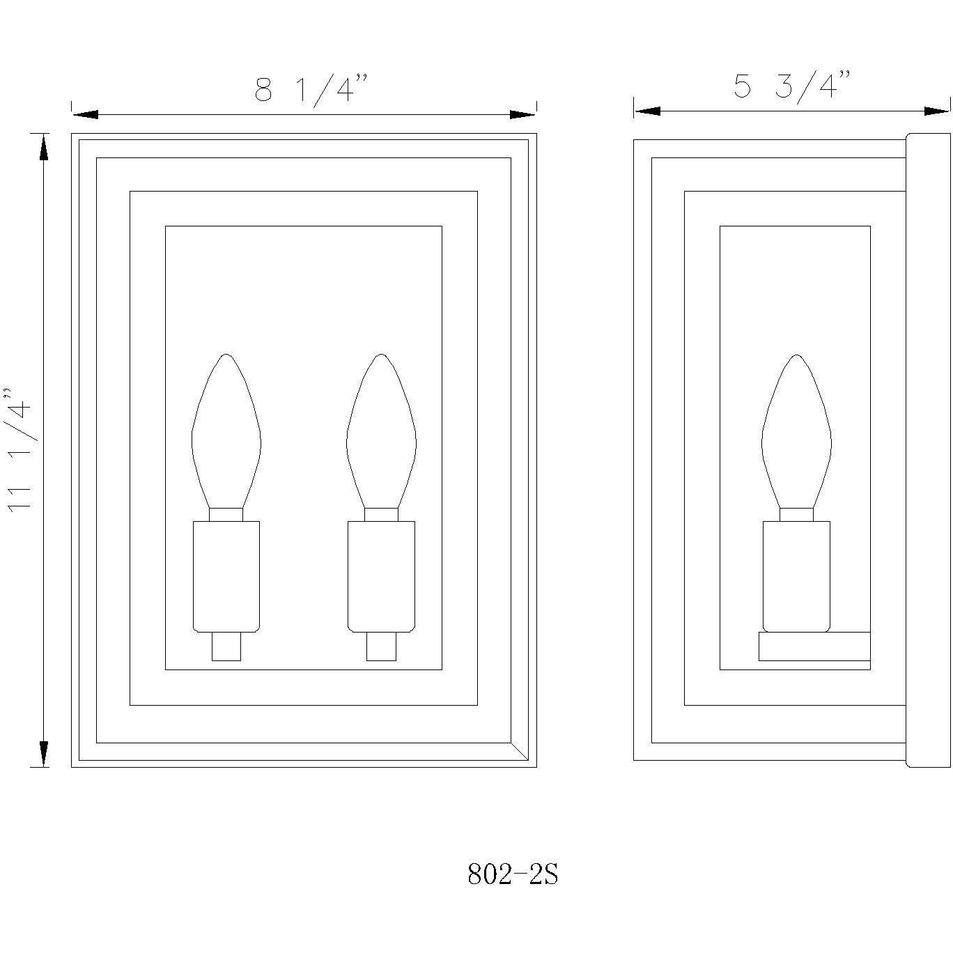 Infinity 2 Light 8.25 inch Misty Charcoal Wall Sconce Wall Light
