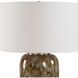 Torrence 26.25 inch 150 watt Caramel and Chocolate and and Cream and Antique Brass Table Lamp Portable Light