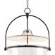 Emerson 4 Light 18.25 inch Oil Rubbed Bronze Bell Jar Pendant Ceiling Light, Large