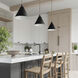 Bradley 1 Light 15 inch Aged Brass and Black Pendant Ceiling Light
