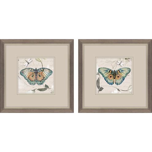 Animals Collection Brushed Pewter With Silver Lip Framed Art