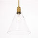 Hugh 1 Light 10 inch Brass Pendant Ceiling Light