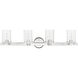 Munich 4 Light 35.5 inch Polished Chrome Vanity Sconce Wall Light
