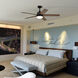 Astrea 52 inch Matte Black with Matte Black/Sepia Brown Reversible Blades Ceiling Fan