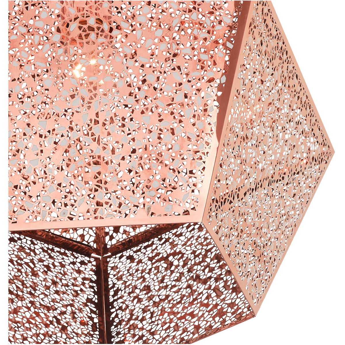 Aberdeen 1 Light 15 inch Rose Gold Pendant Ceiling Light