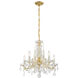 Maria Theresa 5 Light 20 inch Gold Chandelier Ceiling Light in Clear Swarovski Strass