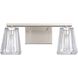 Valentin 2 Light 15 inch Brushed Nickel Vanity Light Wall Light