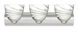 Sasha Ii 3 Light 22 inch Satin Nickel Vanity Lighting Wall Light in Incandescent, Marble Grigio Glass