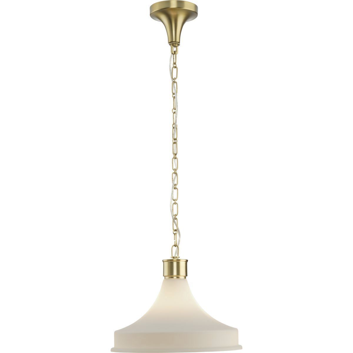 Graelyn 1 Light 14 inch Brushed Gold Pendant Ceiling Light, Design Series