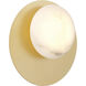 Zill LED 10 inch Lily Gold Wall Sconce Wall Light