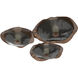 Cumulus LED 30 inch Burnished Bronze with Smoke Granite Glass Hub & Spoke Ceiling Light