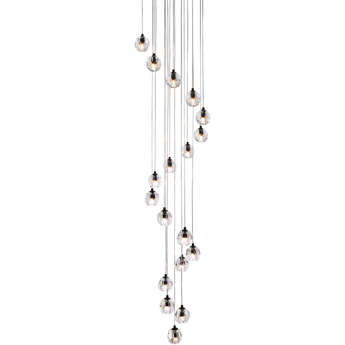 Eren 18 Light 19.7 inch Black Pendant Ceiling Light