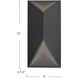Indio LED 12 inch Black Exterior Wall Sconce