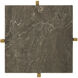 Flying 23.5 X 9.25 inch Natural and Gold Drinks Table