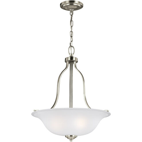 Emmons 3 Light 17.75 inch Brushed Nickel Pendant Ceiling Light