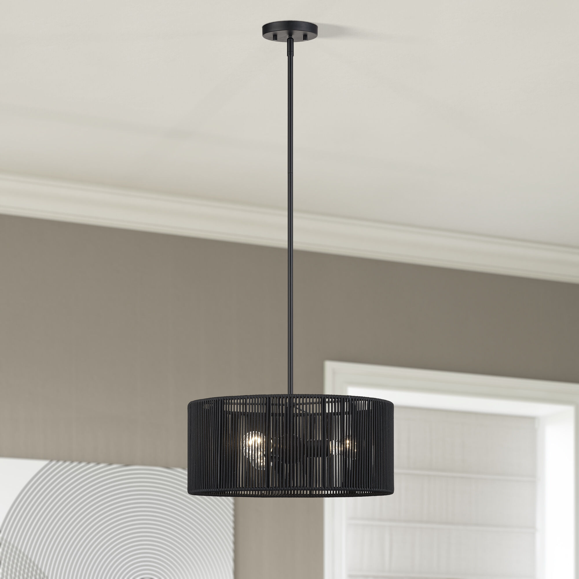 Acordia 3 Light 18 inch Black Pendant Chandelier Ceiling Light