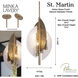Saint Martin 4 Light 14 inch Ashen Gold Pendant Ceiling Light