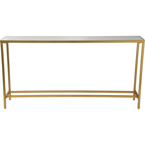 Havana 60 inch Gold Leaf Console Table, Medium