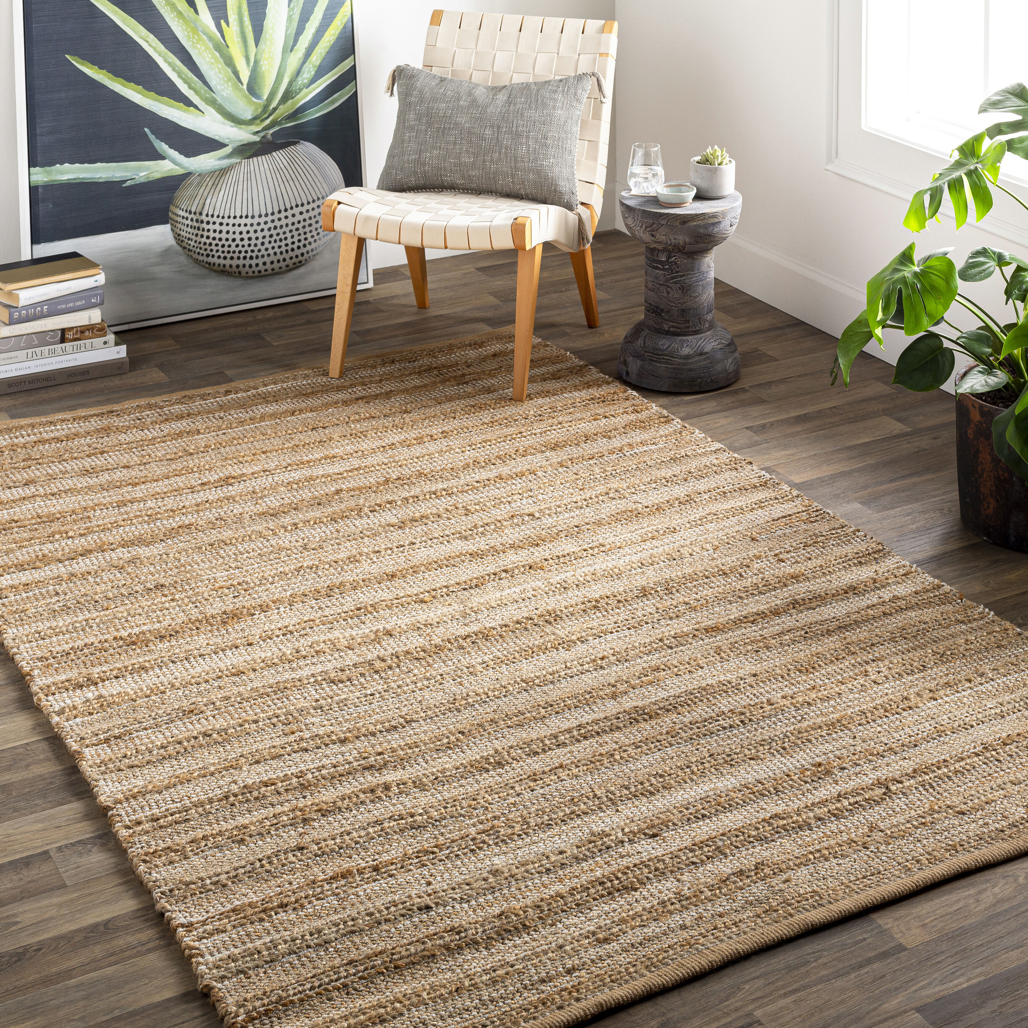 Bali 45 X 27 inch Tan Rug in 2 x 4, Rectangle