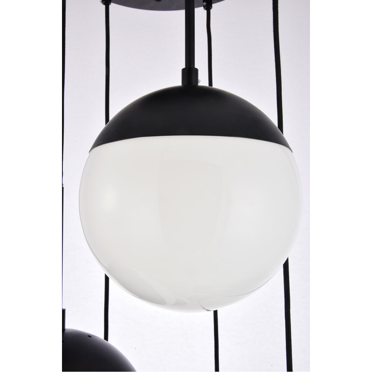Eclipse 5 Light 18 inch Black Pendant Ceiling Light
