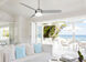 Airetor III 54 inch Brushed Nickel/Silver with Silver Blades Ceiling Fan