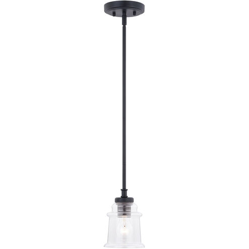 Toledo 1 Light 5 inch Matte Black Mini Pendant Ceiling Light