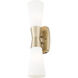 Emrys 2 Light 4.5 inch Modern Gold Wall Sconce Wall Light
