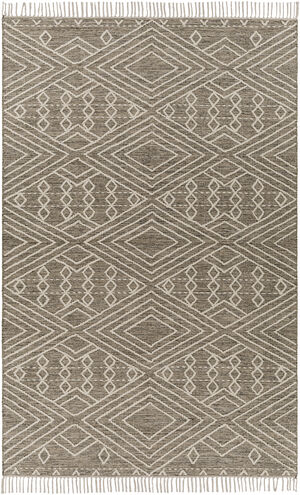Bedouin 108 X 72 inch Taupe Rug in 6 X 9, Rectangle