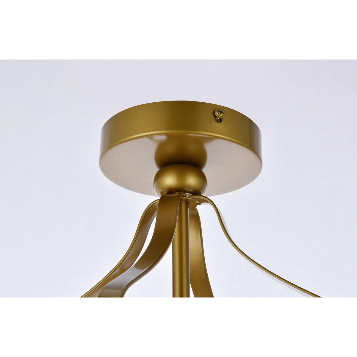 Janet 1 Light 10 inch Brass Flush Mount Ceiling Light