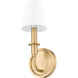 Tova 1 Light 5.25 inch Rubbed Brass Wall Sconce Wall Light