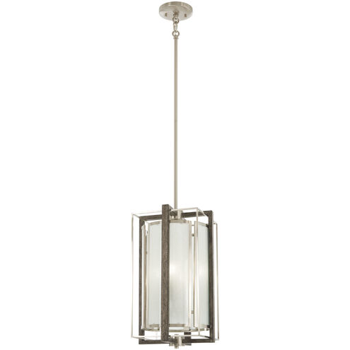 Tyson's Gate 4 Light 10 inch Brushed Nickel/Shale Wood Pendant Ceiling Light