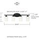 Dixon 4 Light 29 inch Matte Black Vanity Light Wall Light