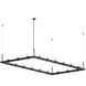 Intervals LED 104 inch Satin Black Pendant Ceiling Light