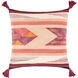Astoria 20 X 20 inch Burgundy/Cream/Camel/Dark Red/Black/Burnt Orange Pillow Cover