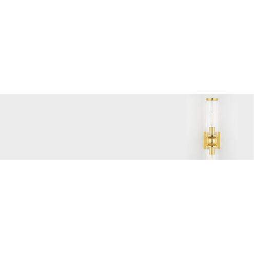 Malone 2 Light 4.5 inch Aged Brass ADA Wall Sconce Wall Light