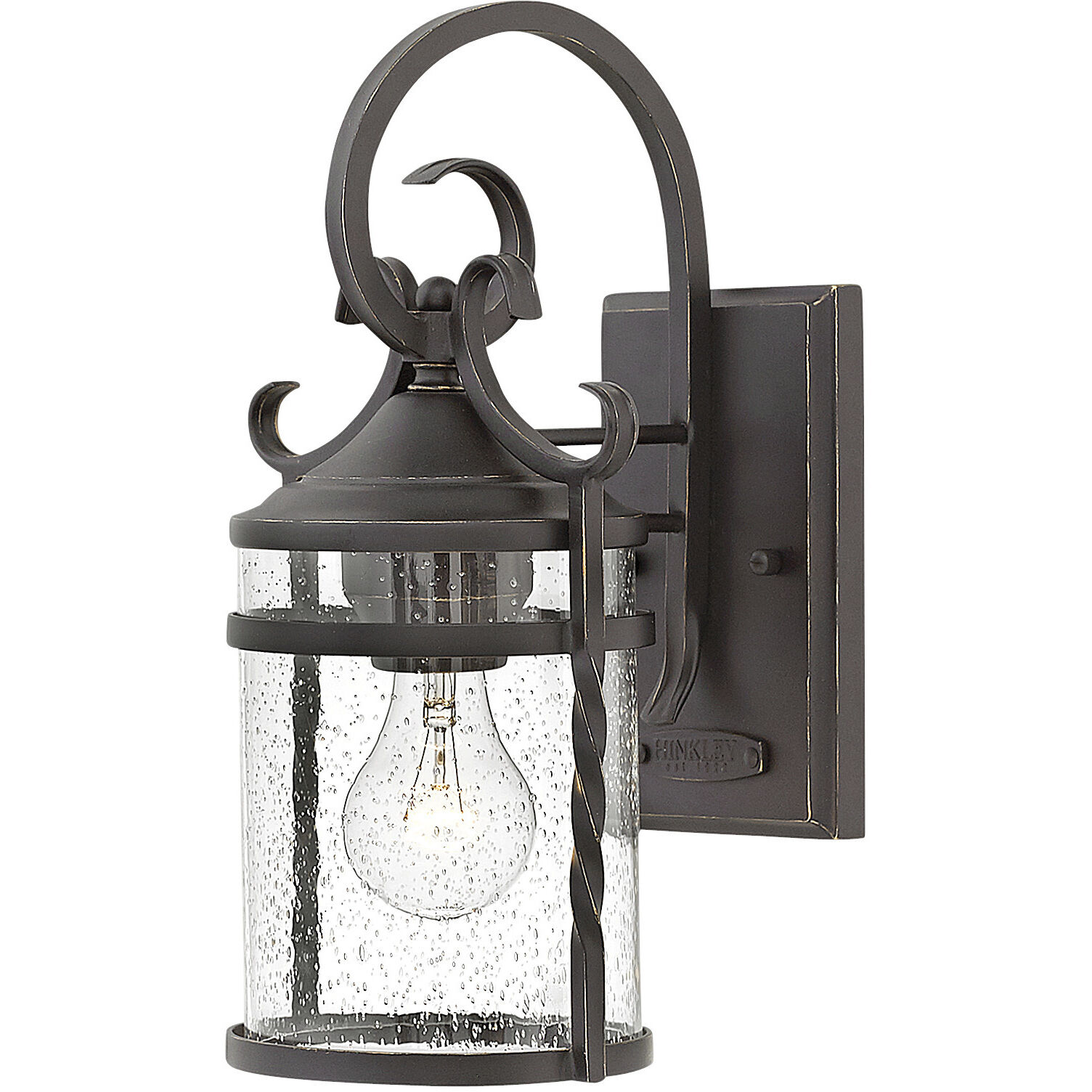 Casa Outdoor Wall Mount Lantern in Clear, Small