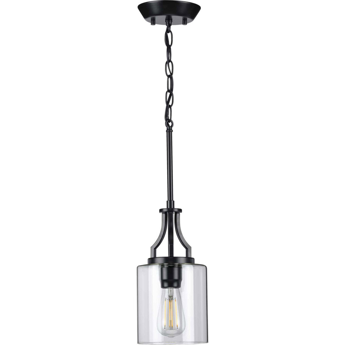 Lassiter 1 Light 6 inch Matte Black Mini-Pendant Ceiling Light