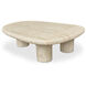 Warby 55 X 42 inch Beige Outdoor Coffee Table