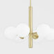 Stella 6 Light 28 inch Aged Brass Chandelier Ceiling Light