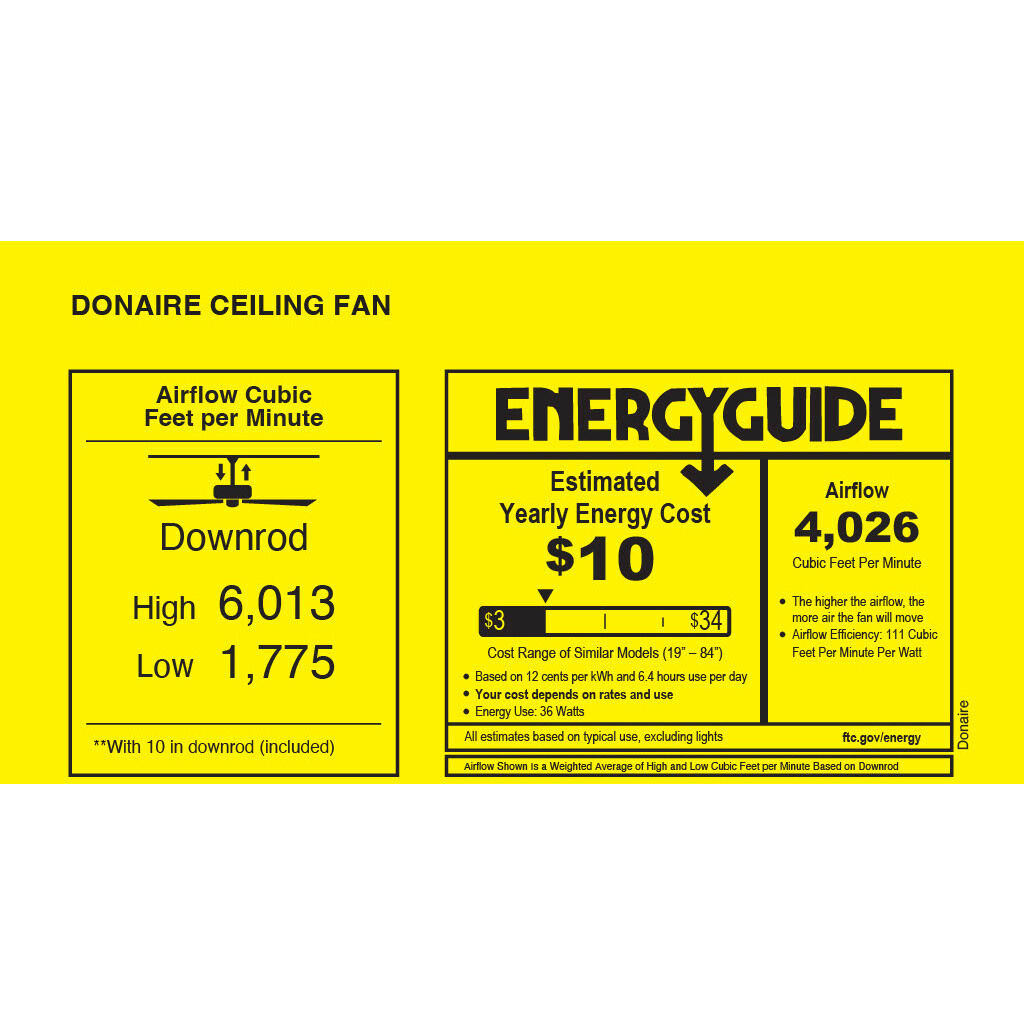 Atlas Donaire 52 inch Gloss White Paddle Fan, Coastal Wet Rated