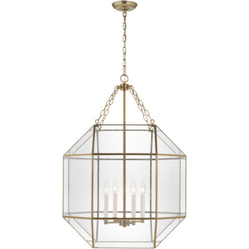 Suzanne Kasler Morrison 4 Light 23.25 inch Satin Brass Pendant Ceiling Light