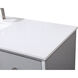 Hayes 60 X 22 X 35 inch Grey Vanity Sink Set