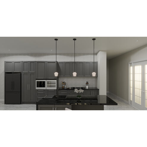 Nielson 1 Light 5.5 inch Matte Black Mini Pendant Ceiling Light, Small
