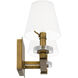 Kelsey Glen 2 Light 16 inch Weathered Brass Bath Light Wall Light