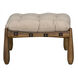 Dante 20 inch Clear Coat Satin Stool